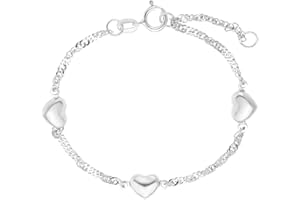 Amor Bracelet 925 Sterling Silver Girls Children's Bracelet, Silver, Comes in Jewelry Gift Box