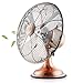 Produktbild Bcyfan Ventilator | Retro Tischventilator im Kupfer Design | 3 Geschwindigkeitsstufen | 4 Lüfterflügel | Leistungsaufnahme 40W | Durchmesser 34 cm | hoher Luftdurchsatz | Robustes Metallgehäuse | Kupferveredelung