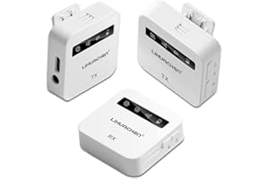LIHUACHEN kabelloses Lavalier-Mikrofon für iPhone & Typ-C Smartphones & DSLR Kamera, Plug-and-Play mit Rauschunterdrückung zum Aufnehmen von YouTube, Live-Streaming, TikTok, Vlogger, Interviews