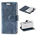 Produktbild Mulbess Ledertasche im Ständer Book Case / Kartenfach für Sony Xperia X Compact Tasche Hülle Leder Etui,Dunkelblau