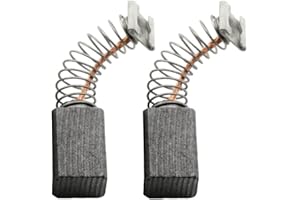 TRADE-SHOP Lot de 2 balais de charbon de rechange 999041 999080 999072 pour de nombreux outils électriques Hitachi - Carbone - 6,5 x 7,5 x 13,5 mm