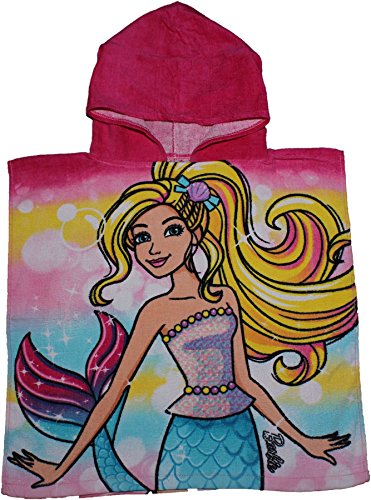 Preisvergleich Produktbild Barbie und Freunde Mermaid Kinder Kapuzen Poncho von besttrend