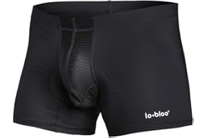 lobloo Men’s Athletic Protection Underwear Supporter, Reversed Jock Strap Underwear, lobloo Cup Goes on the Outside, Padded w Compression for Ultimate Package Protection, Colour: Black, Sizes: XS-XL