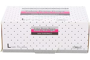 ‎PONGNAS Papier do trwałej ondulacji włosów, paski papieru do stylizacji włosów Salon fryzjerski Ultra Thin Mesh Oddychający papier do trwałej trwałej Przyrządy fryzjerskie (jednorazowe) (1 opakowanie)