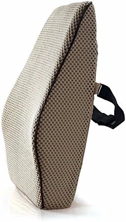 HWW Cushion The pillow with four seasons and breathable mesh car lumbar support memory cotton car lumbar support office of the lumbar back support back three-dimensional mesh,D,