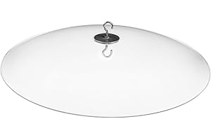 VANZACK Transparente Vogelhaus Abdeckung 33 cm Wetterfeste Regenschutz Kuppel FüR Futterspender Schutz Vor Regen Und Sonne Einfache Montage Ohne Werkzeuge Ideal FüR Garten Und Terrasse