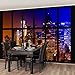 Produktbild Selbstklebende Tapete - Fototapete - Fenster Manhattan Sonnenaufgang, Wandtapete, Wandbild, Foto, Fotografie, Städte & Reisen, Städte, NYC, Städte bei Nacht, Skylines, Amerika, New York, Walks & Ausblicke, Größe HxB: 270cm x 432cm