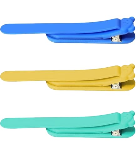 Lot De 6 Marque-pages Automatiques En Silicone Souple - Clip Antidérapant, Réutilisables - Pour Livres, Carnets, école, Bureau (3 Couleurs)