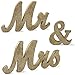 Produktbild (H: 15cm) Mr Mrs Holz Buchstaben Hochzeitsdeko Tisch Mr und Mrs Mr & Mrs Hochzeit Tischdeko Hochzeitsgeschenke Hochzeit Tischdeko Buchstaben Deko Vintage Gold