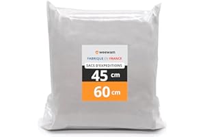 Weewam 50 Buste per Spedizioni Vinted 45 x 60 cm per Corrieri Diversi Formati per Spedire Vestiti Scarpe e Accessori - Buste Flyer Impermeabili, Autoadesive e Antistrappo