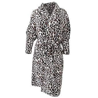 bademantel damen leopardenmuster