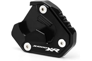 Modeer For BMW S1000XR 2020-2022 Motorcycle CNC Stand Side Stand Magnifying Extension Pad s 1000 xr s1000 xr s 1000xr Accessories (Black)