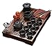 Produktbild Yixing Reines Schwarzes Zisha Kung Fu Tee Set Keramik Teeservice, Chinesisches Purpurroter Sand Tee Set Mit Hölzernem Tee Tablett, Für Geschenk Und Haushalts,Büro