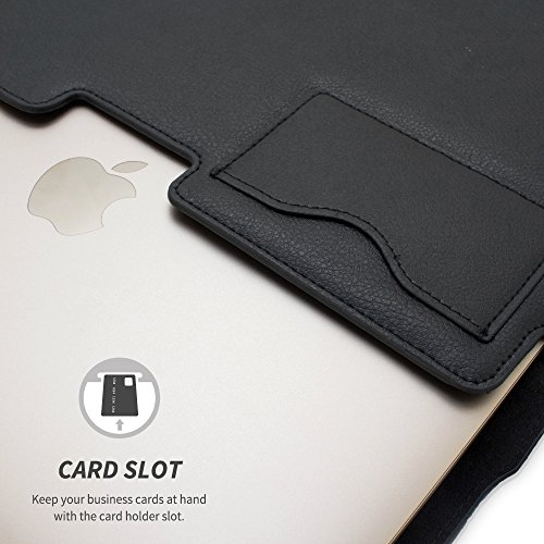 Macbook 12 Sleeve (Schwarz), Snugg – Hülle mit lebenslanger Garantie für Macbook 12 - 2