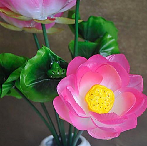 1 Branch Plastic Plants Tabletop Flower Lotus Artificial Flowers Multicolor Optional , light pink