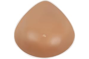 Vollence Une Prothèse Mammaire Triangulaire en Silicone d'une Seule Pièce Une Prothèse de Mastectomie Crossdresser Travesti Un Rehausseur de Soutien-Gorge Insèrant des Coussinets