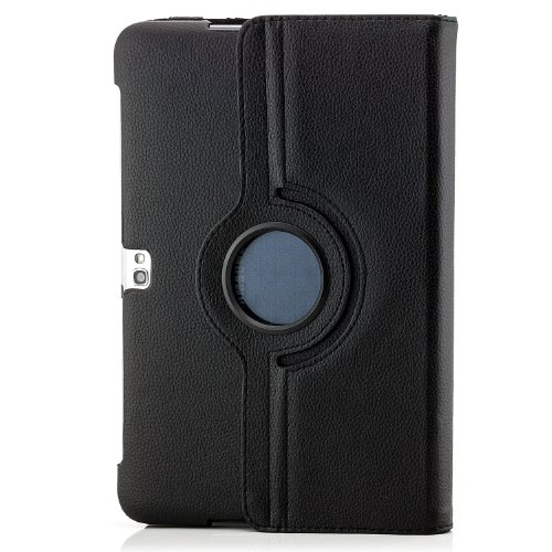 Saxonia Samsung Galaxy Note 10.1 (GT-N8000) Hülle Case Tablet Tasche Schutzhülle (360°) Cover Premium Qualität Schwarz - 4