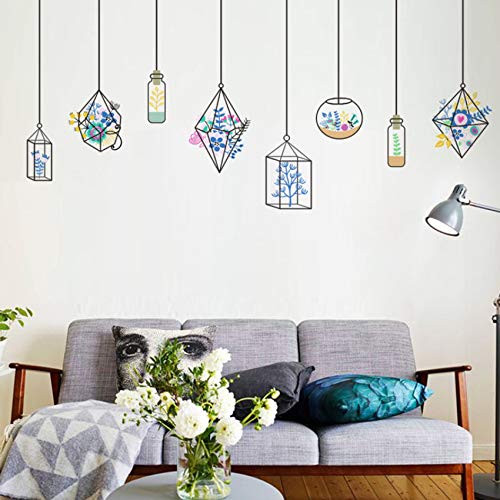 Preisvergleich Produktbild Kreative Boden Aquarium Wandaufkleber Pflanzen Wohnzimmer Dekorationen Kinderzimmer Abziehbilder Schlafzimmer Wandbild Kunst Diy Decor Poster