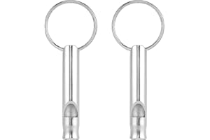 BrambleCo 2 Pcs Dog Whistle - dog whistles for recall - Stop Barking & Pet Behavior Control - dog training whistle (Silver)