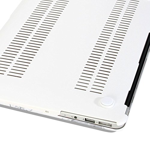 Macbook Air 13 hülle, GMYLE Hard Case Print Frosted für MacBook Air 13 Zoll – White Marmor Muster Rubber Coated Hard Shell Cover - 4