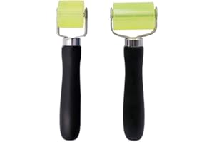 POHOVE 2Pcs Automotive Sound Deadening Roller Rubber Seam Rollerr, Application Rolling Wheel Car Repair Maintenance Tool for Car Audio Deadening Mats Heat Abatement Mats Roofing Materials Linoleum Flooring