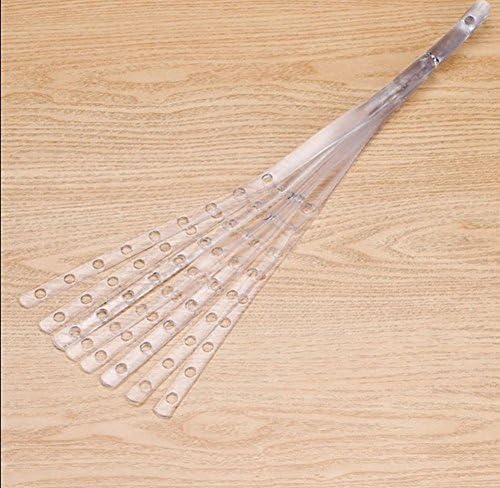 WYHYDCG 10pcs, 14 Holes Clothes Hanger Connecting Strip , white acrylic strips