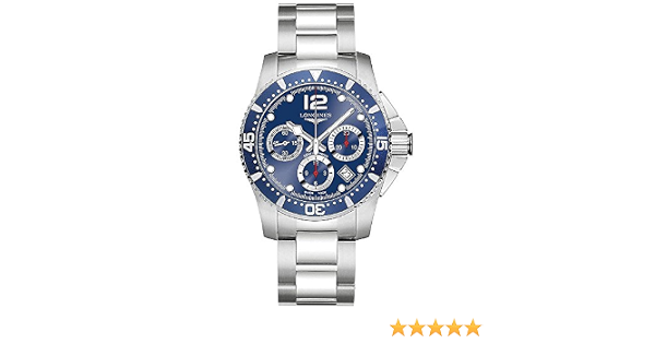 Longines HydroConquest L37444966 - Orologio automatico da uomo con  quadrante blu L3.744.4.96.6 : Amazon.it: Orologi