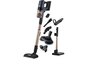 ‎AEG AEG HYGIENIC 8000 AP81B25WET Akku Staubsauger mit Wischfunktion/Automatik / 5-Stufen Filtration/Digitale Anzeige/Multi-Bodendüse & Mop-Düse / 3 Stufen/Akku wechselbar/Zubehör / 400ml / blau