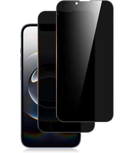 Pokolan 2 Pezzi Pellicola Privacy 360° Per IPhone 15 Pro – Vetro Temperato 9H Anti-Spy 4 Lati, Anti-Graffio E Anti-Impronta, HD Touch
