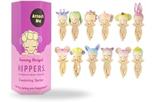 AMBIZION Sonny Angel Hippers Dreaming Serie, Sonny Angel Figure Kawaii Anime Ornamenti Telefono, Scrivania e Computer, Sonny Angels Animali Random, Statuetta Angelo con Adesivo per Ornamento, Regalo ideale