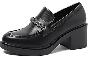 QUEEN HELENA Mocassini con Tacco Casual Eleganti Donna X29-94