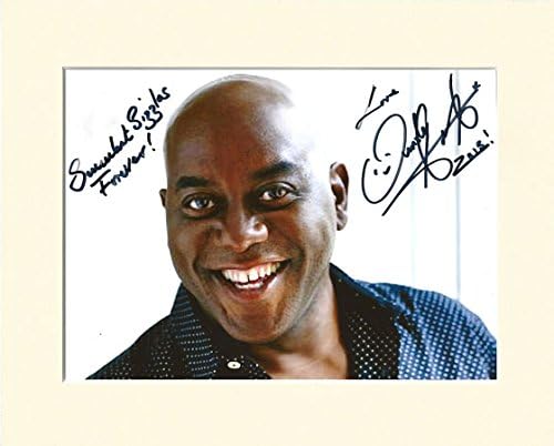 AINSLEY HARRIOTT NO.2 TV CHEF STRICTLY COME DANCING SIGNED AUTOGRAPH PHOTO PRINT IN MOUNT