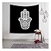 Produktbild Tribal Totem Hand Blumendruck Mandala Tapisserie Psychedelisch Decke Happie Wandbehang Schlafsaal Trennwand Picknick Decke Strand Decke Tischdecke