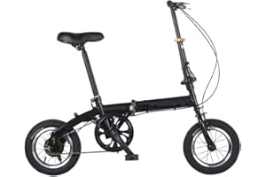 ZLYJ Bicicletta Pieghevole per Adulti 14 Pollici, Bicicletta Pieghevole Città velocità Variabile, Bicicletta Pieghevole Portatile Leggera per Studenti E Pendolari Urbani A,14inch