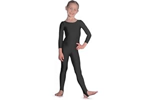 Roch Valley L109 Weiß Langarm Leotard Damen Fitnessbegeisterte, Tänzer