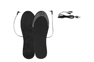 JSHSHIELD Solette riscaldate Piedini Scaldapiedi USB Inserti caldi invernali Unisex lavabili e riutilizzabili Adatto per lo sci invernale Sport all'aria aperta Tagliabile a qualsiasi dimensione