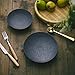 Produktbild NiNnn Tafelservice Teller Geschirr Kombiservice Handgemachte Steinzeug Platte Keramikschale 1Pcs Black Pottery 6 Zoll