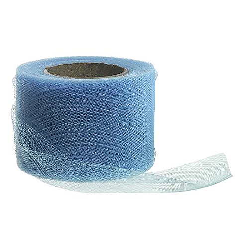 Preisvergleich Produktbild DekoWoerner Perlonband 50mm / 25m hellblau