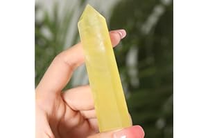 SAHOOTTIE Citrine Crystal Point Citrine Gemstone Citrine Tower Gemstone Citrine Stone Citrine Crystals and Gemstones Healing Crystals Point 1 Piece