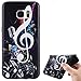 Produktbild Hülle für Samsung Galaxy S7 Edge,Handyhülle für Samsung Galaxy S7 Edge,Ultra Dünn Handyhülle,Leweiany 3D Kreativ Bunte Malerei Musik Note Painted Matt Prägung Muster Ultra Dünn Soft TPU Silikon Gummi Schutzhülle Kratzfeste und Scratch-Resistant Handytasche Schutz Handy Hülle Case Rückseite Handy Tasche Premium Shell Slim Etui Schale Bumper Case für Samsung Galaxy S7 Edge Anti-Scratch Schutzhülle