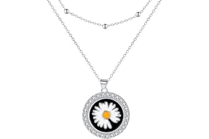 Yinsen Collana Donna Argento 925 con Zirconi Collana Doppia Donna con Scatola Regalo-Regali Per Donna e Ragazze