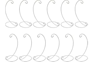 PANTHEM 12 Espositore di Ornamento, Ferro Appeso Stand Titolare Rack per Appendere Vetro, Globo Aria, Pianta, Terrario, Decorazione per Matrimonio (bianco)