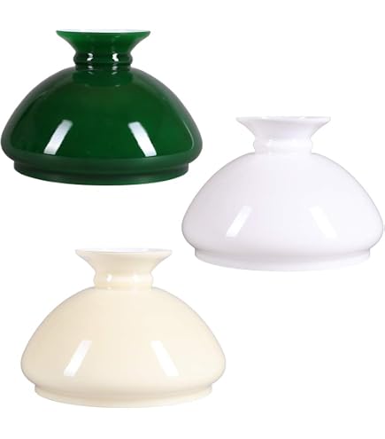 Paralume In Vetro Bianco Latte Diametro 14 Cm - Ricambio Per Lampade E Lampadari, Stile Classico, Made In Italy