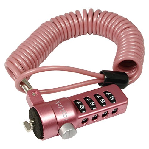 Preisvergleich Produktbild LogiLink NBS007 Schloss für Notebook / LCD / Projektoren pink