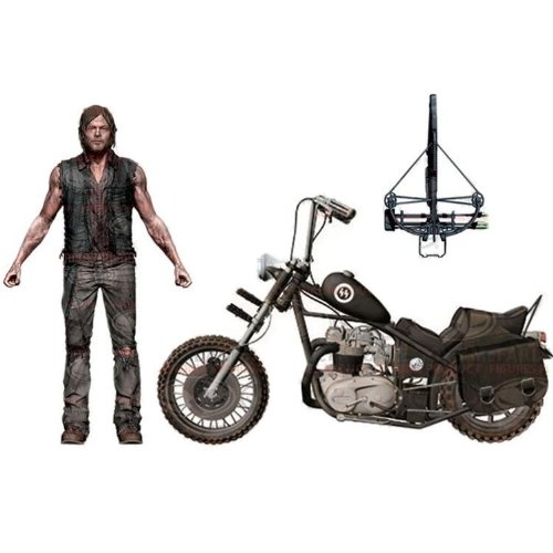 Figura Walking Dead Daryl Dixon 25 Cm - Versione Deluxe Sanguinante Con Poncho E Balestra - McFarlane Toys - 2