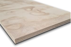 SUNWOOD Pannello Multistrato 60x120 cm, in Legno marino fenolico di Pino da 15 mm