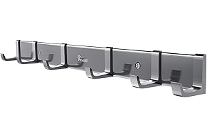 Anjuer Appendiabiti Appendiabiti 6 Ganci Attivi Portabiti per Abiti Pesanti Lega di Alluminio