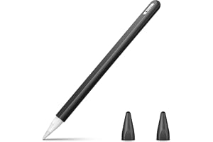 FINTIE Fodral kompatibelt med Pencil (2nd Generation), lätt mjukt silikonfodral med 2 spetsskydd för iPad Pro 11/12.9 iPad Ai