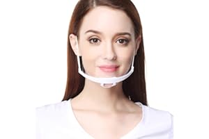 AIEOE 10 Pièces Visière de Protection Réutilisable Transparent Anti-buée Protection Visage + 1 Sac + 1 Chiffon de Nettoyage + 1 Corde Anti-perte