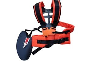 SHUNFAJI Harnais Effort Réglable Confortable,Harnais à Epaule Pratique Confort Pour Débroussailleuse Tondeuse à Gazon Universal Machine De Jardin Accessoire